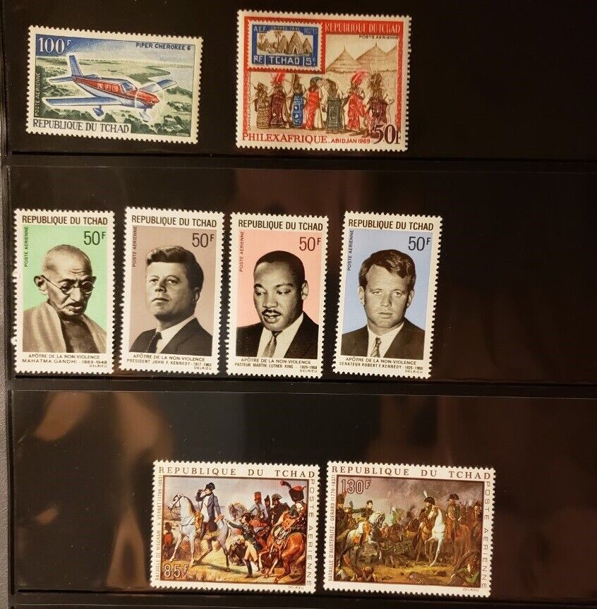 Chad Airmail Stamps Lot of 51 (including C84) - MNH - see details for list Без бренда - фотография #2