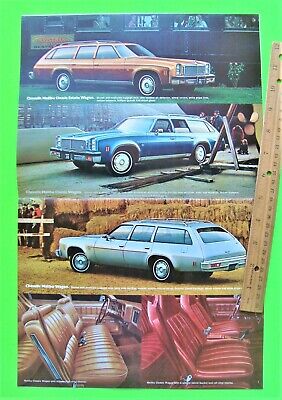 Four 1976 CHEVROLET STATION WAGON DLX BROCHURES ea 20-pgs BLAZER Cars VEGA Van Без бренда - фотография #4