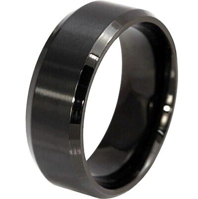 Wholesale 30Plain Stainless Steel Rings Silver Black Band Wedding Ring jewelry   Unbranded - фотография #2