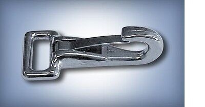 5ea 3/4" ZINC DIEACST SMALL SPRING SNAP HOOK NICKEL PLATE 340Z www.RyansProducts.com 340Z