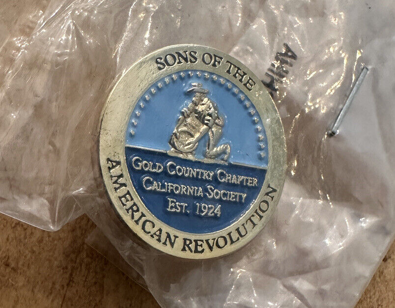 Sons of the American Revolution Gold Country Chapter California Society Pin Без бренда