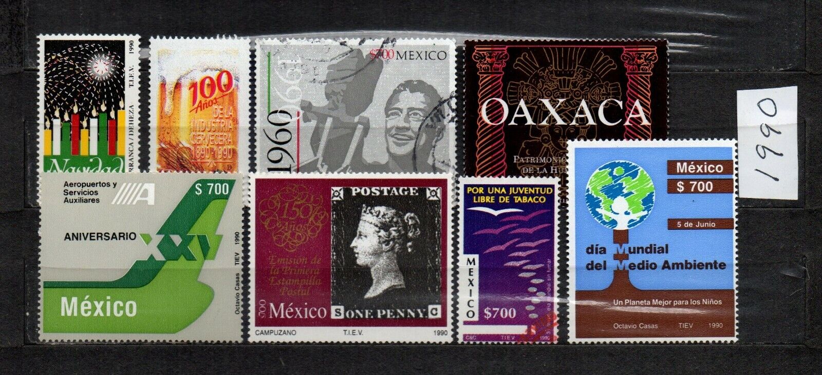 Mexico 1990 8 Stamp lot all different used & new as seen, combine shipping Без бренда