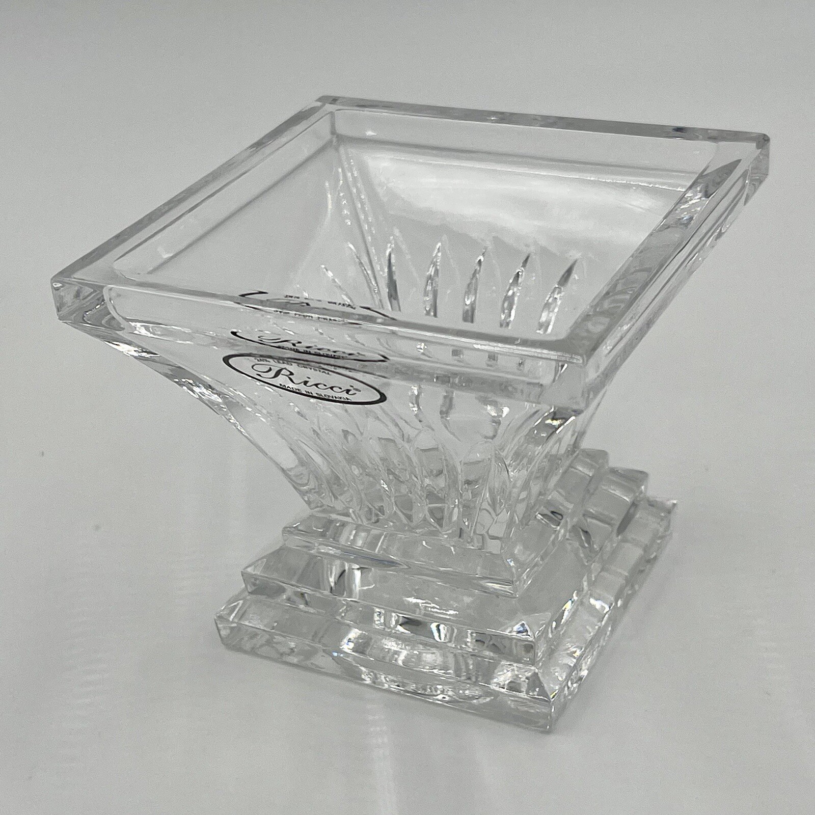 Ricci 24% Lead Small Crystal Bowl Fine Heirloom Slovakian Ricci - фотография #2