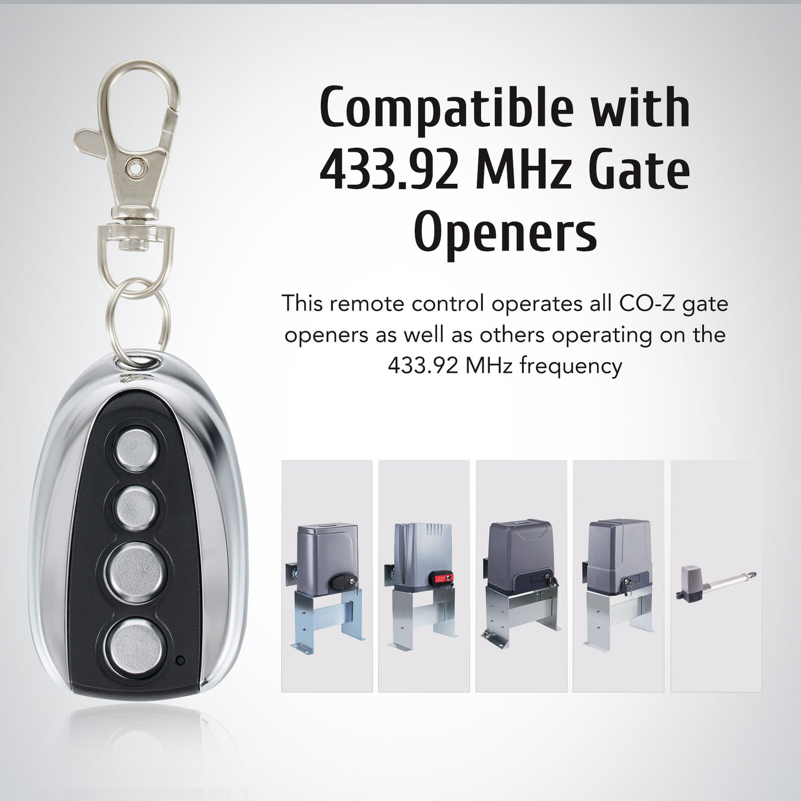 CO-Z 2 Remote Control Backup Key Sliding Gate Opener Automatic Operator US CO-Z 0000-02 - фотография #4