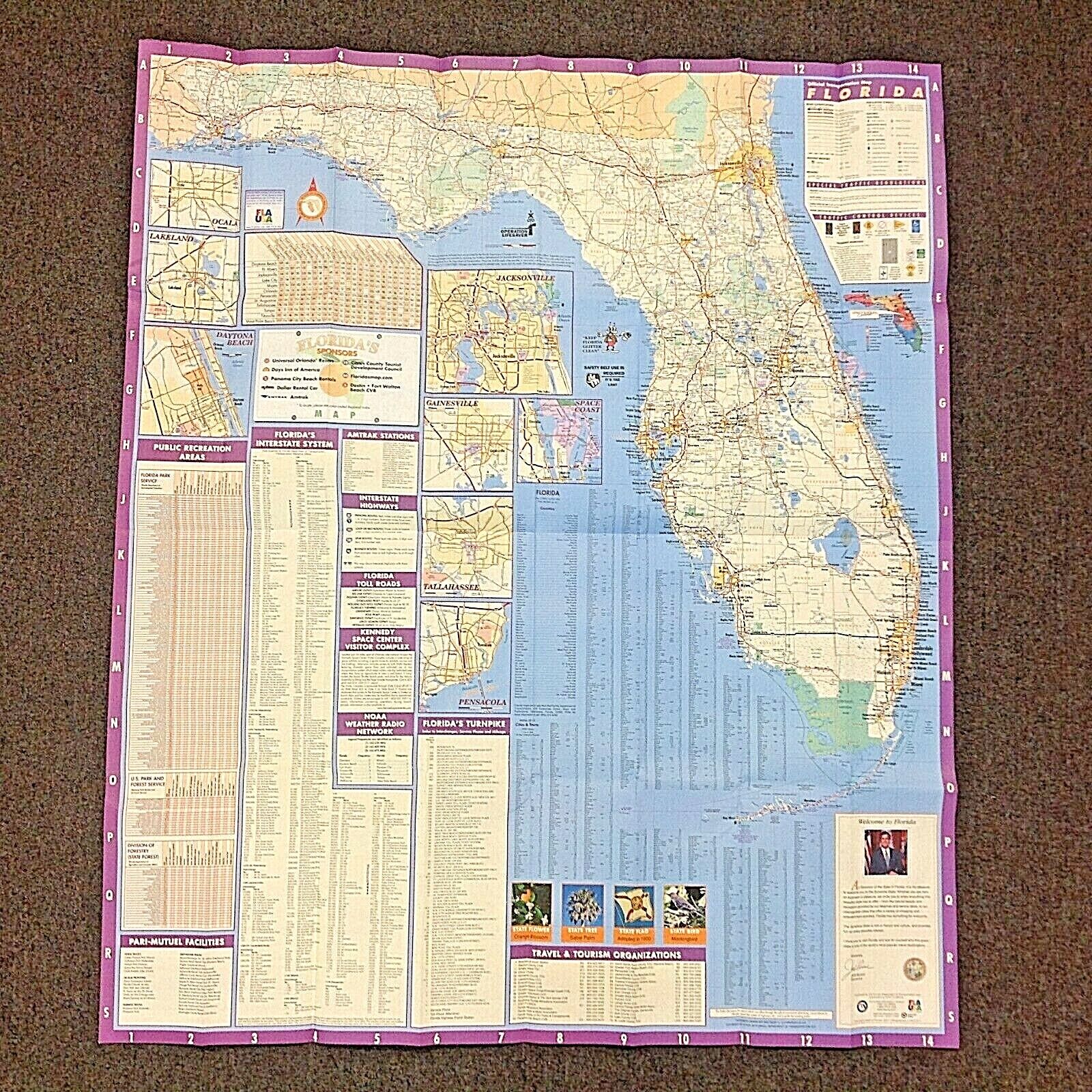 Vintage Lot of 4 Millennial Maps Florida 2000-2003 Universal Studios Orlando FL Без бренда - фотография #5