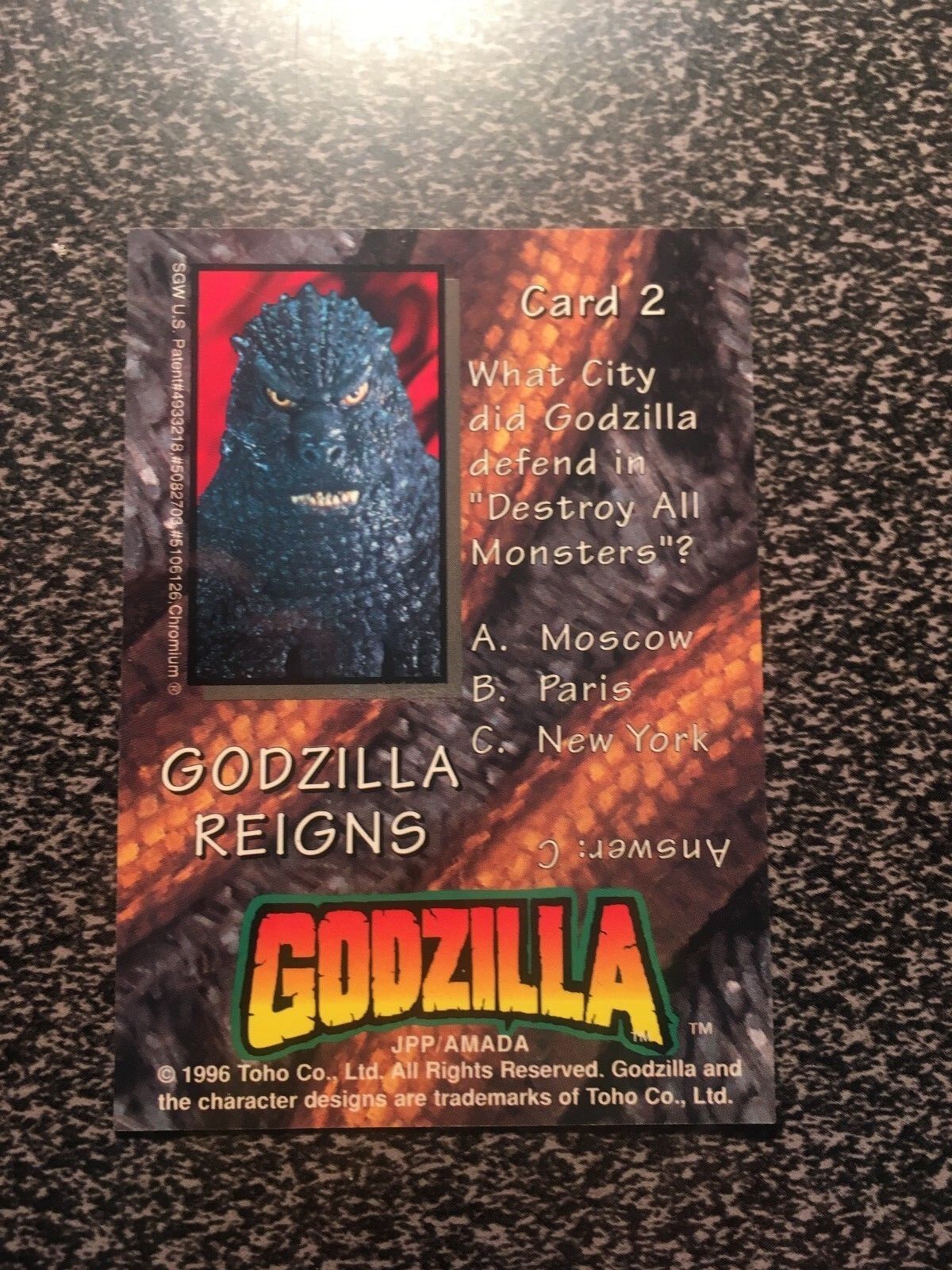 1996 Godzilla Chromium Base Lot Fill you Set!! UPDATED LIST WITH TITLES! PICK 4 Toho Co - фотография #2
