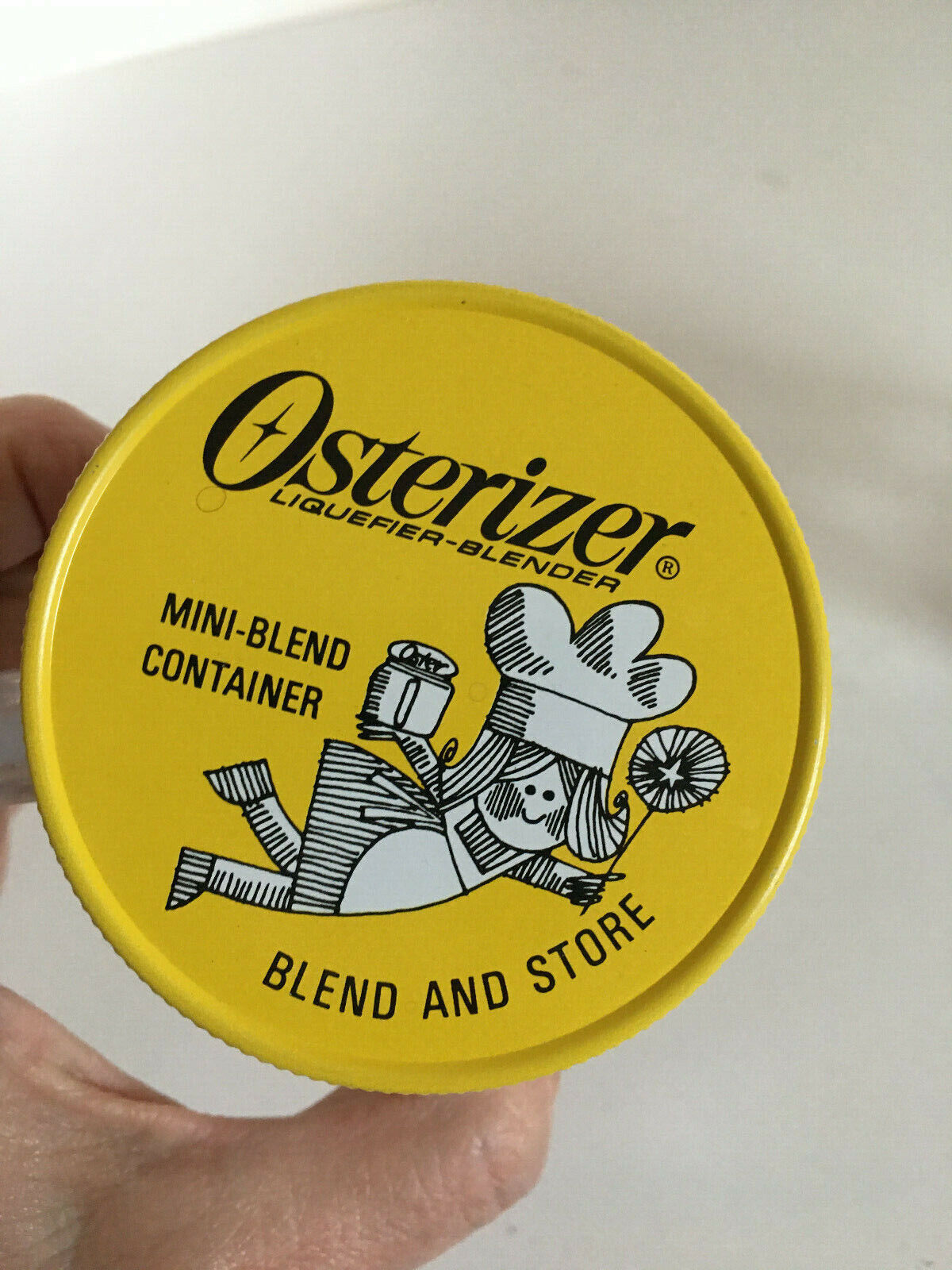 Set of 2 Vintage Osterizer mini blend container Hard Plastic Jars  Osterizer Osterizer - фотография #2