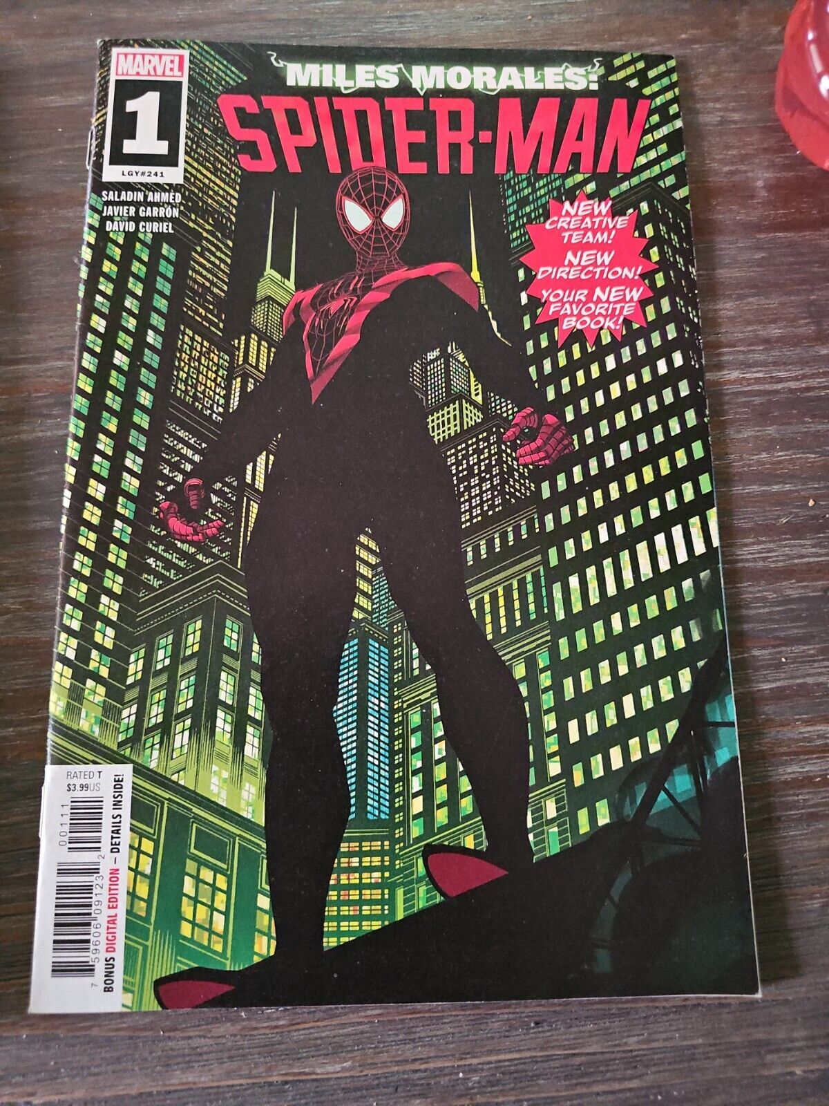 MILES MORALES SPIDER-MAN #1 (2019) -Lgy#241 - 1ST PRINTING - SALADIN AHMED! Без бренда