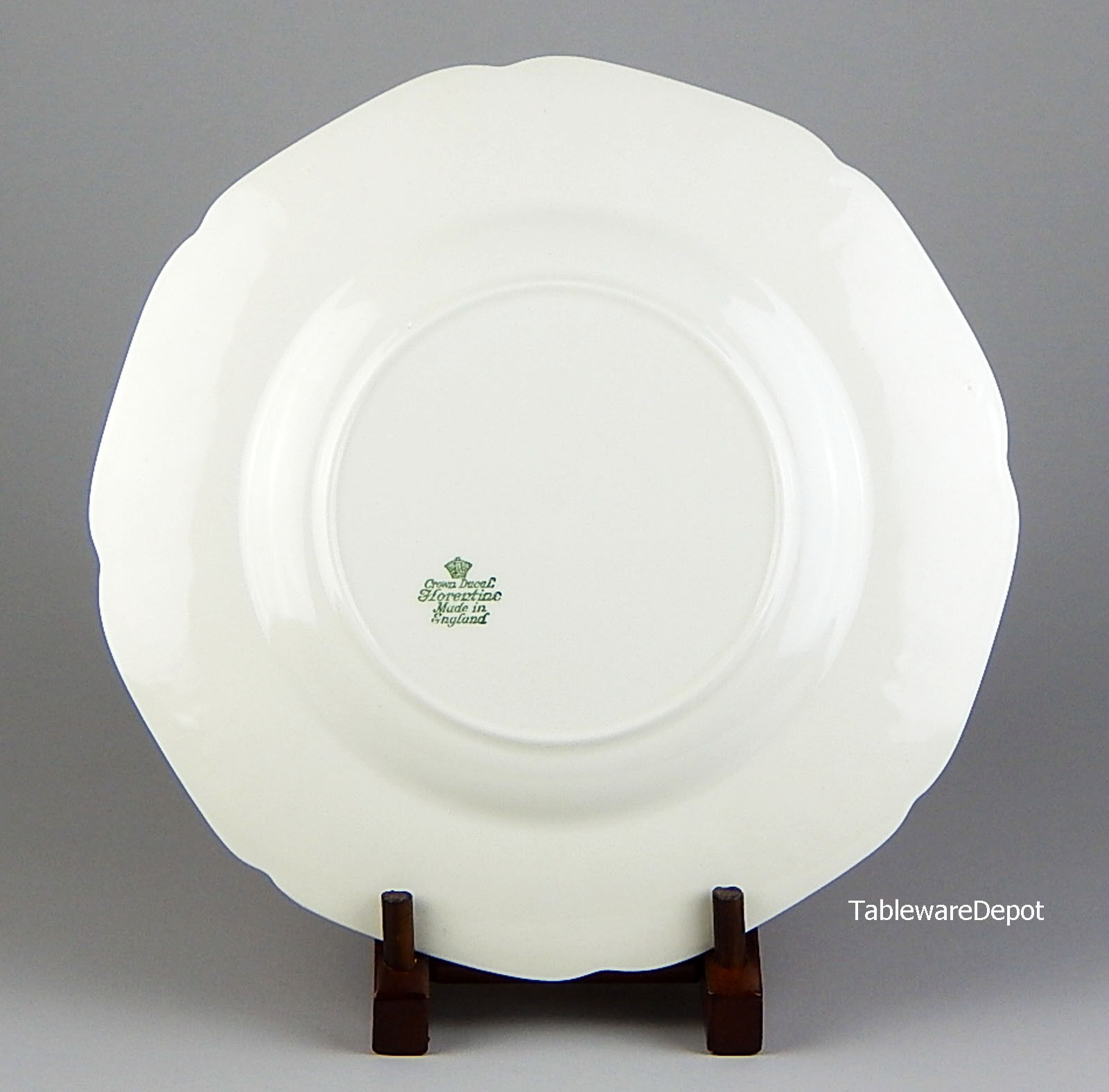 Set of 2 Dinner Plates, SUPERB Condition! Crown Ducal, Florentine White CROWN DUCAL Florentine White - фотография #3