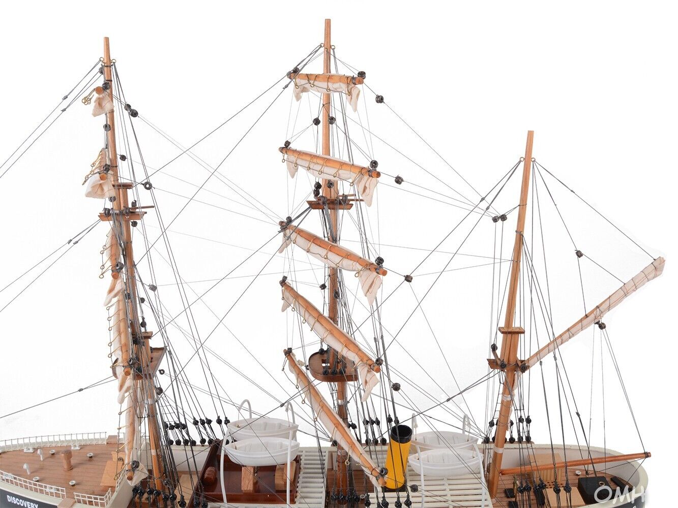 RRS Discovery Antarctic Expedition Steamship SHIP MODEL Wooden Vessel Decoration OMH T202 - фотография #8