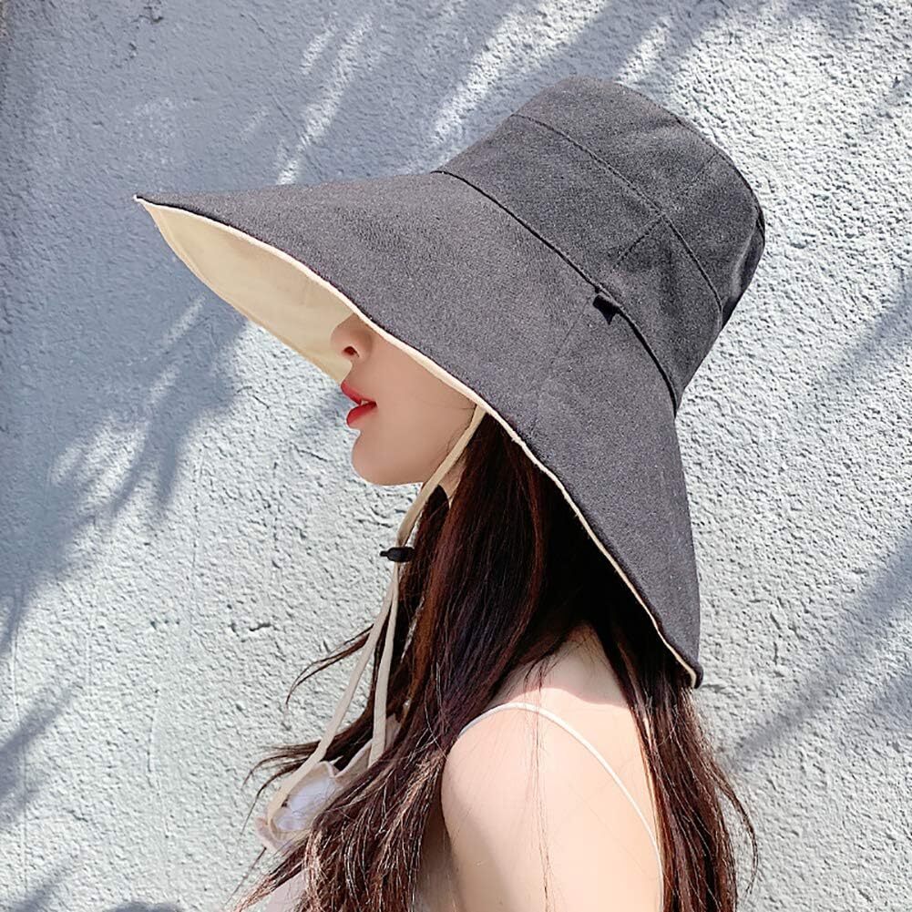 FaroDor Women's Packable Reversible Bucket Hat UV Sun Protection Wide 3black  Brand: FaroDor Does not apply - фотография #2