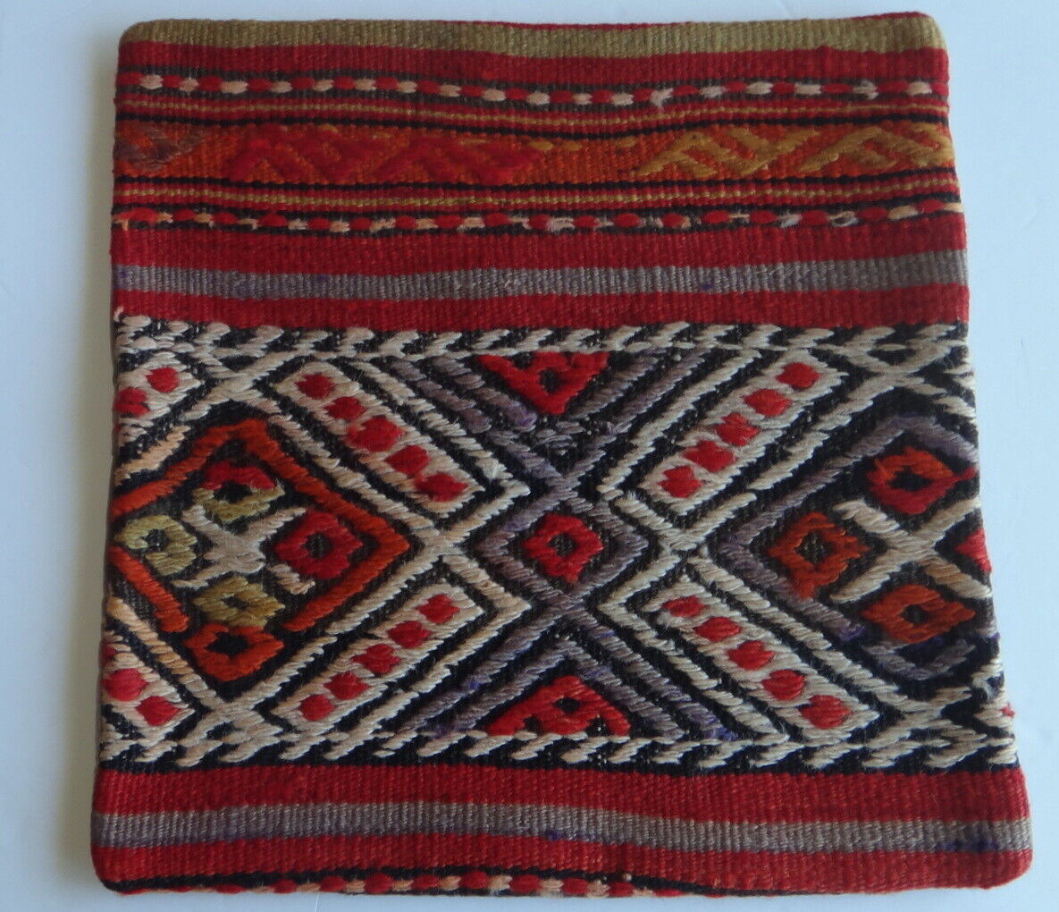 Vintage Turkish Kilim pillow cover (#99) Handmade