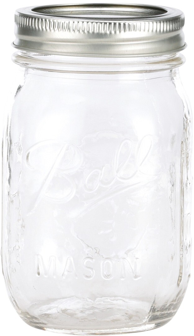 Regular Mouth 16oz Pint Mason Jars with Lids & Bands, 12 Count BALL 67000 - фотография #7