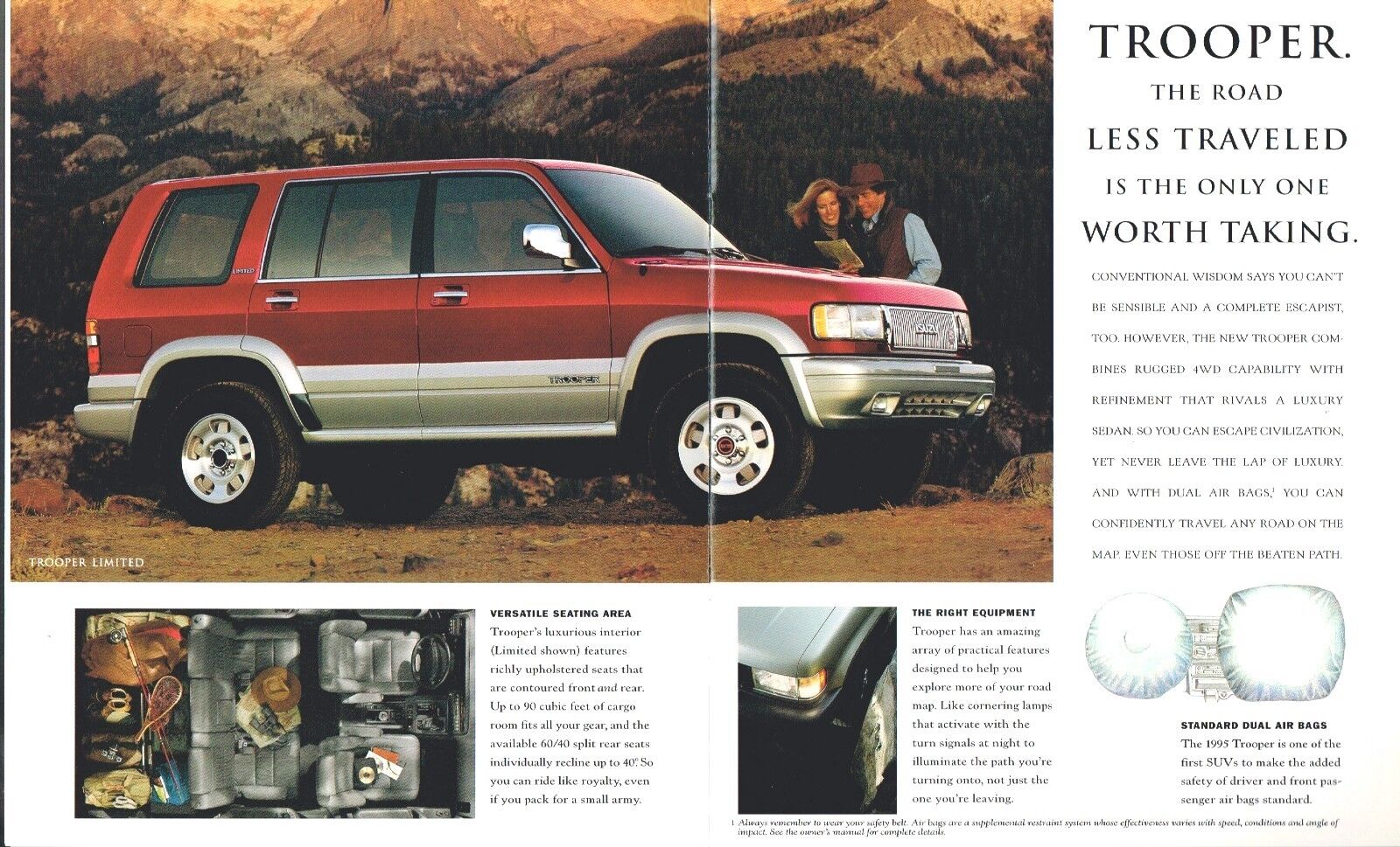 1995 ISUZU Brochure/Catalog: TROOPER, PickUp Truck, RODEO, 4WD Pick Up, Limited, Без бренда - фотография #4