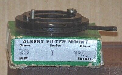 Albert Specialty Series I, 29mm-1 9/64 in. Filter Mount  "New Old Stock" Albert Specialty