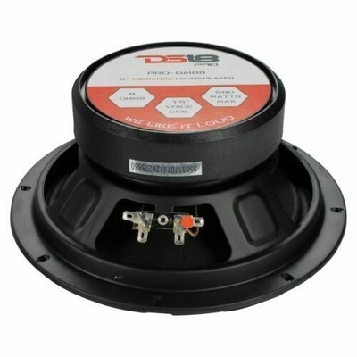 2 x DS18 PRO-GM8B 8" 1160W Midrange Bullet Speakers 8 Ohm Loudspeaker DS18 PRO-GM8B - фотография #4