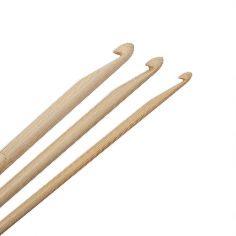 Crochet Kit Double End Wooden Crochet Hook Knitting Needle Set Weave Craft Yarn Unbranded - фотография #9