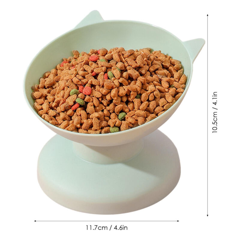 Tilted Cat Food Bowls Anti Vomiting Raised Cat Bowl Elevated Cat Dog Food Bowl Без бренда - фотография #3