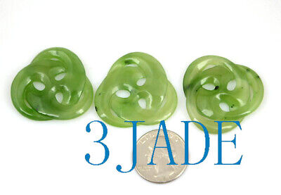 3pcs Green Nephrite Jade Celtic Trinity Knot/Cross Pendants Necklaces Wholesale Без бренда - фотография #4