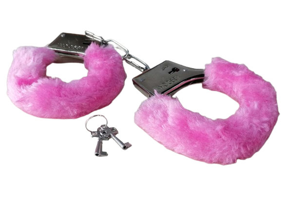 3 Furry Fuzzy Costume Handcuffs Metal Wrist Cuffs Soft Bachelorette Hen Party US Unbranded Does not apply - фотография #2