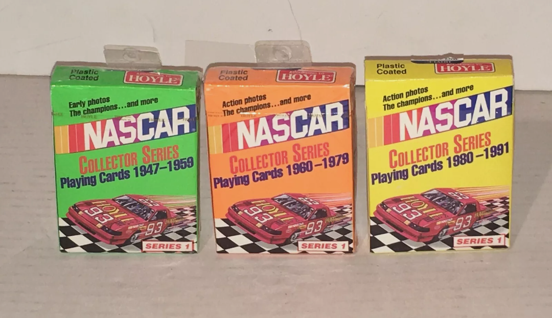 NASCAR Racing Collectors Series 1 Three Packs Of Playing Cards 1947-1981 Hoyle Hoyle