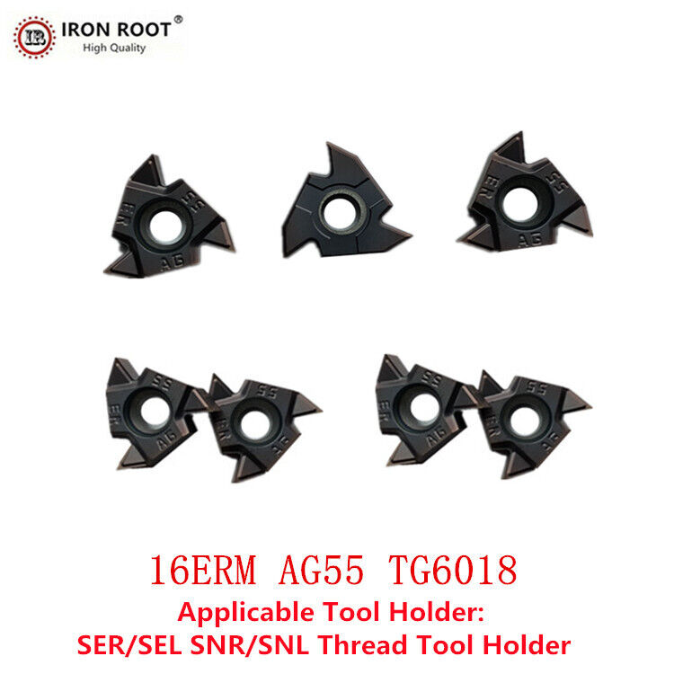 10P 16ERM AG55 TG6018  CNC Threading Insert Carbide Insert For stainless steel IRON ROOT Does Not Apply - фотография #6