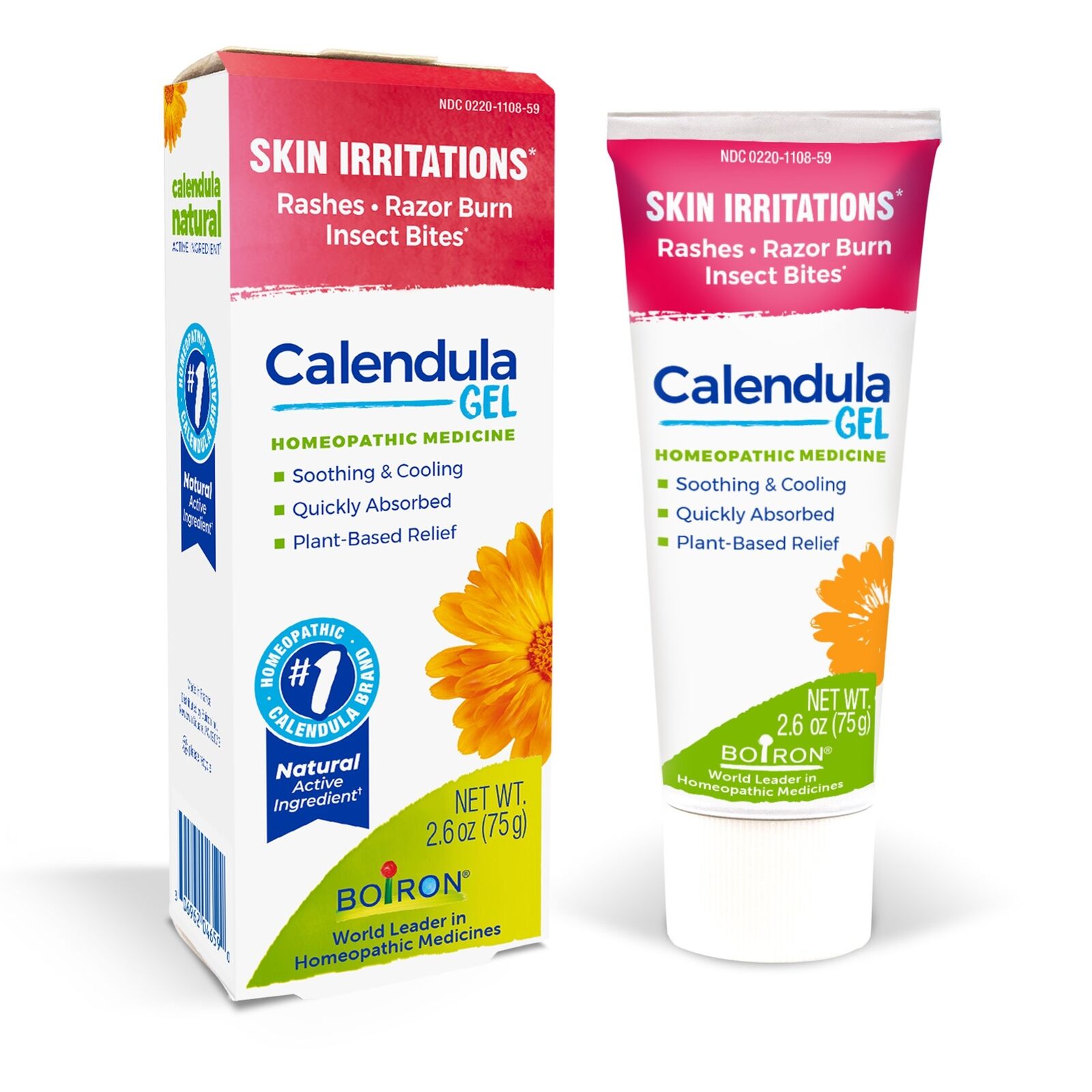 Boiron Calendula First Aid Treatment Medicine Gel for Skin Irritations 2.6oz PK3 Boiron