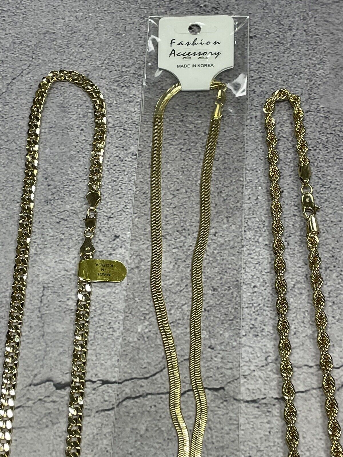 @@ Variety High Quality 14k Gold Plated Mix 30", 24" & 20"  Chain Necklaces Unbranded - фотография #2