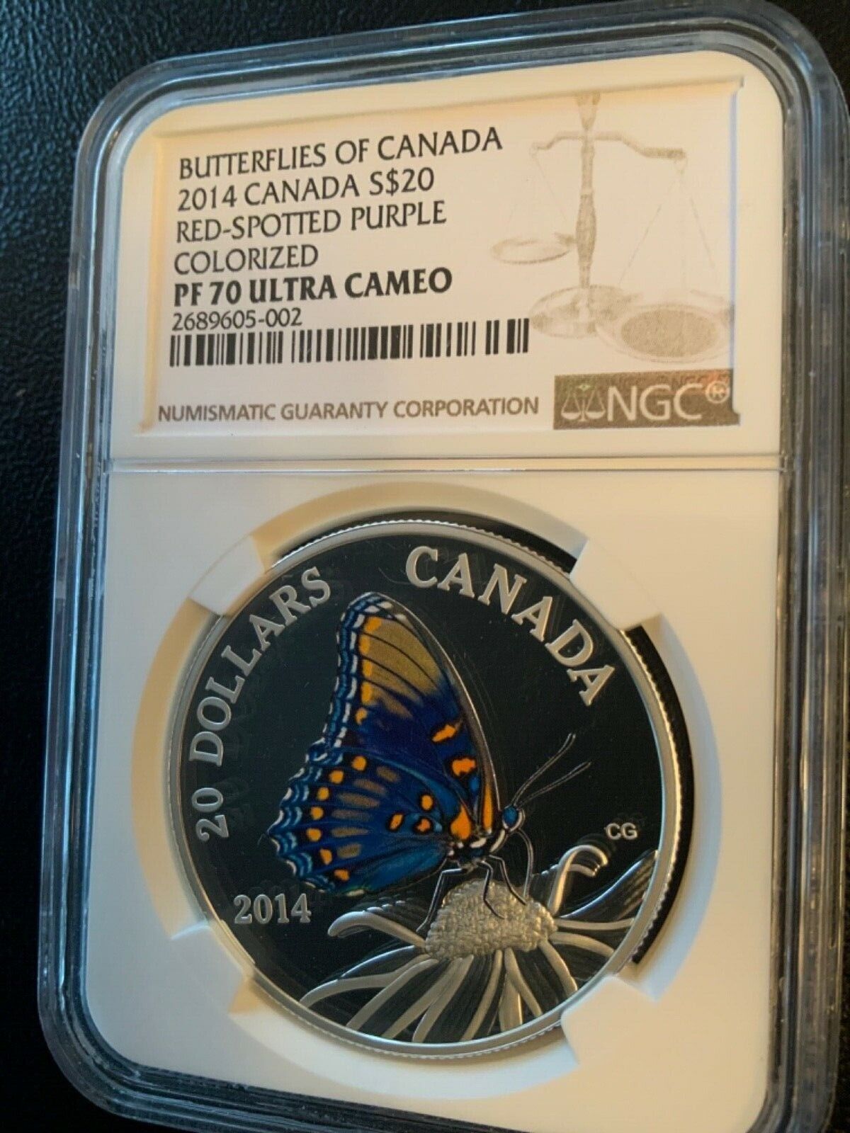 2013 2014 2015 1 oz .999 Silver PROOF $20 Butterflies of Canada NGC PF70 69 Set! Без бренда - фотография #7