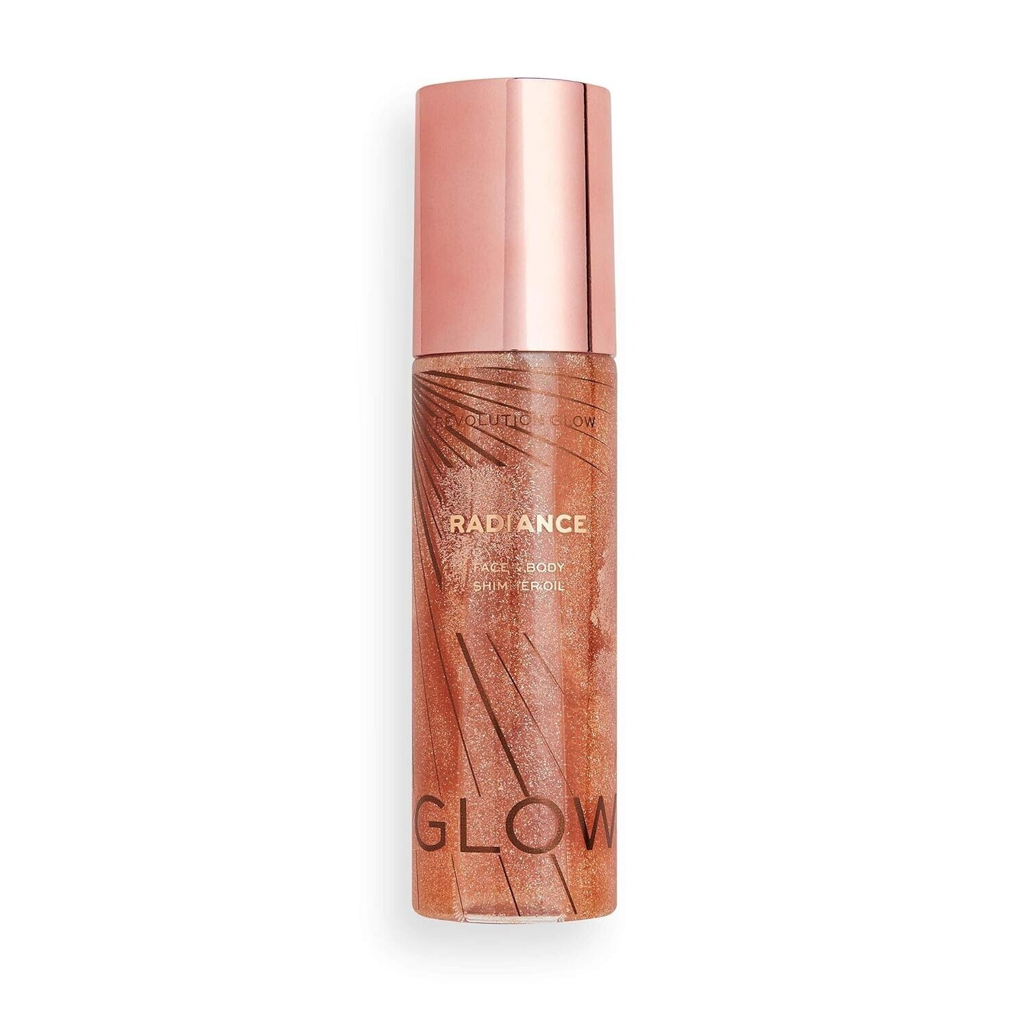 NIB Radiance ~ GLOW ~ Face and Body Shimmer Oil  GOLD by Makeup Revolution REVOLUTION GLOW N/A