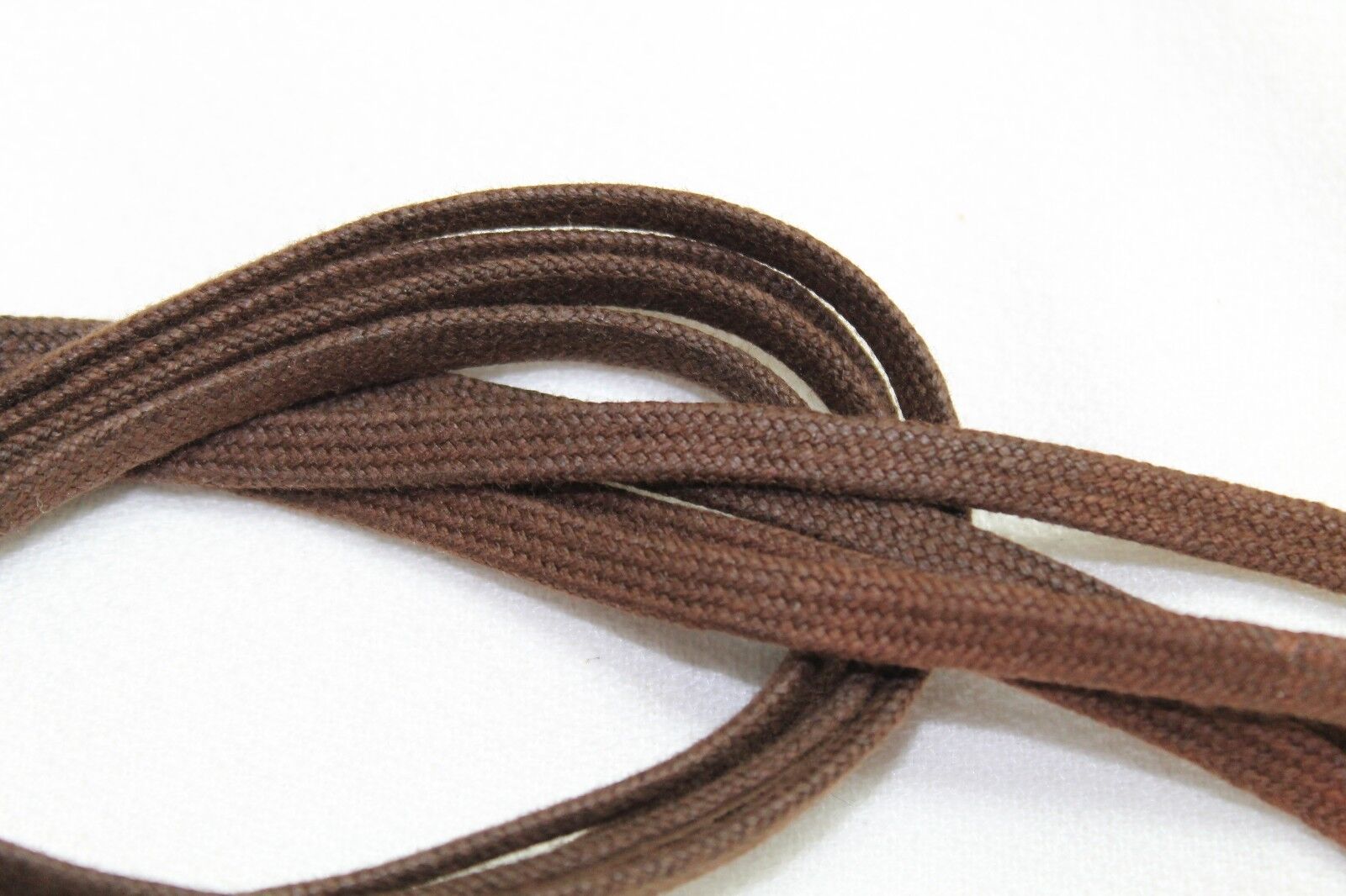 WWII US brown waxed shoelaces boot laces shoe strings 38 inches 96.5cm pair E923 Без бренда - фотография #5