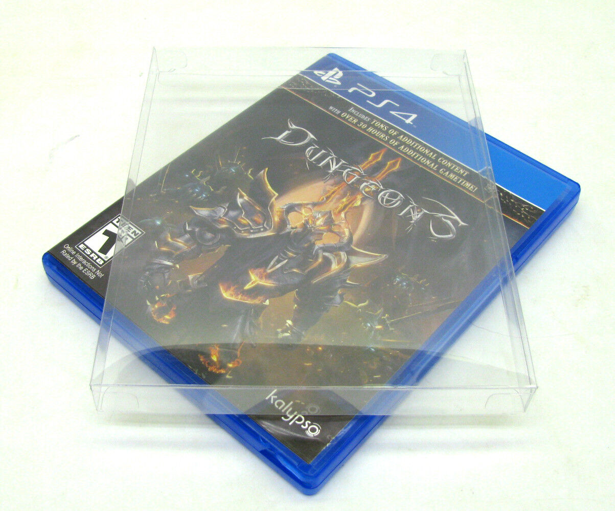 10X SONY PLAYSTATION PS4 CIB GAME -CLEAR PLASTIC PROTECTIVE BOX PROTECTORS CASE  Dr. Retro Does Not Apply - фотография #2