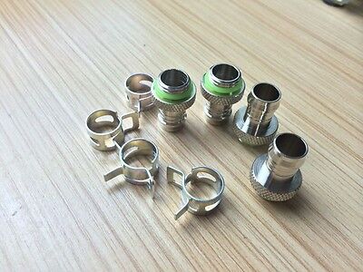 10 Pcs Bykski Barb Fitting Water Cooling Radiator For 3/8" ID G1/4 Chromed Unbranded Does Not Apply