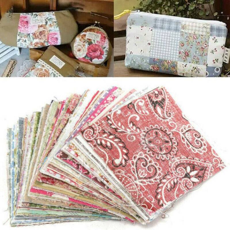 100Pcs 100% Cotton Assorted Quarters Bundle Quilt Quilting Fabric Sewing DIY US Unbranded Does Not Apply - фотография #2