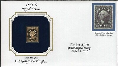 1851-6 Regular Issue U.S Golden Replicas of Classic Stamps. Set of 5 Без бренда - фотография #3