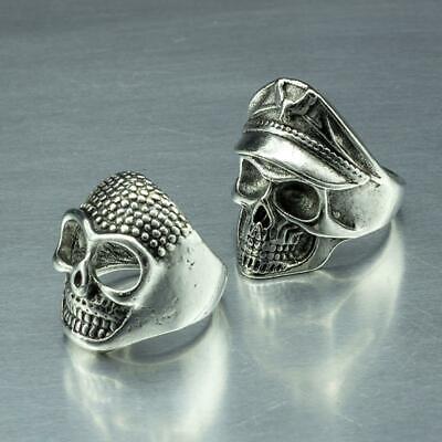 Wholesale 25pcs Lots Gothic Punk Skull Antique Silver Rings Mixed Style Jewelry Unbranded - фотография #5