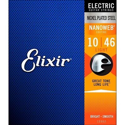 Elixir Nanoweb Electric Guitar Strings, Light (10-46) 3-Pack Elixir 12052-3PK-KIT - фотография #2