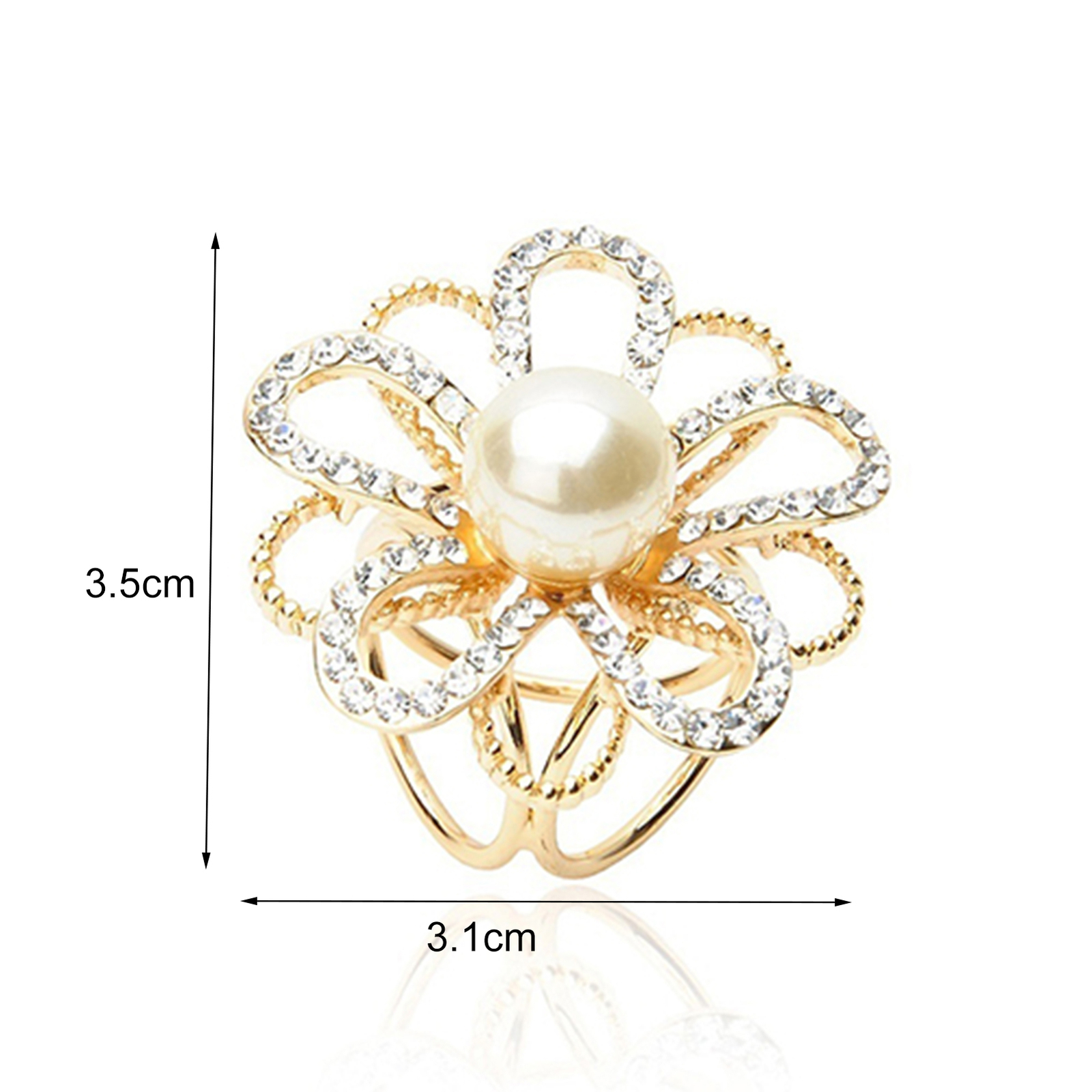 Shawl Clip Brooch Fine Craftsmanship Decoration Shiny Rhinestone Inlaid Scarf Unbranded - фотография #4