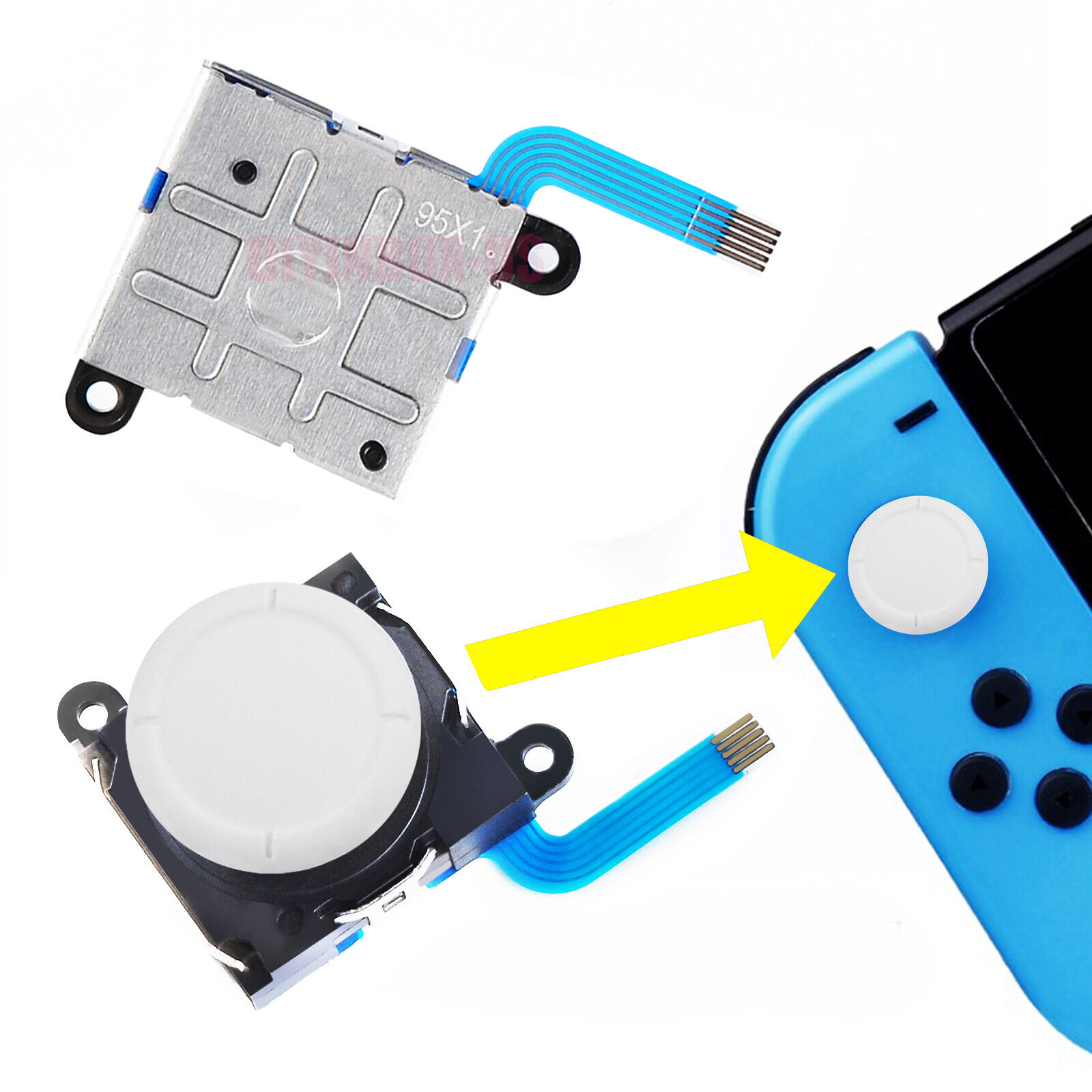 2X OEM 3D Analog Stick Joystick Replacement For Nintendo Switch NS Joy-Con Lite  Unbranded JoyCon Console Controller - фотография #9