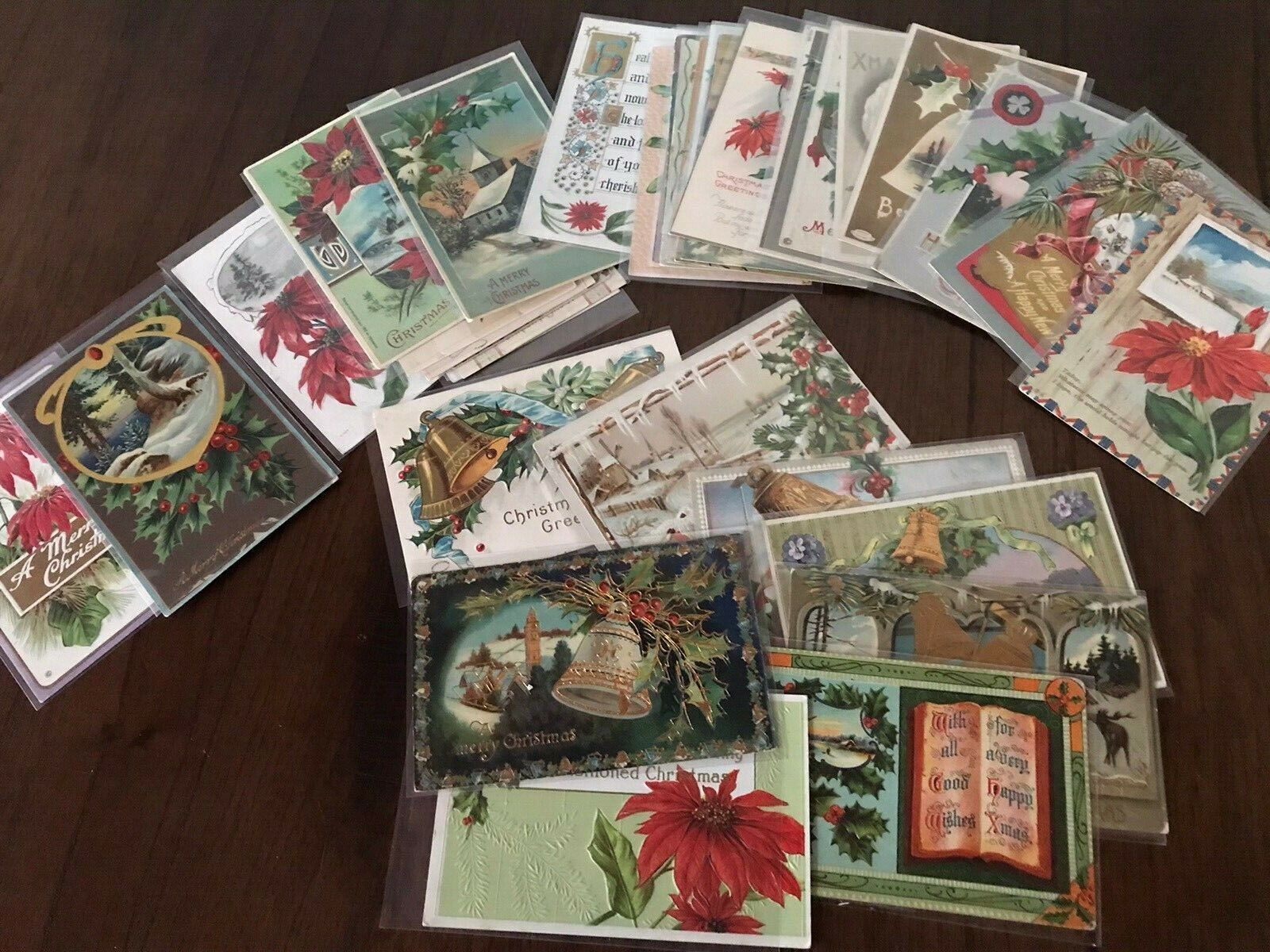 Lot of 25 Vintage 1900’s~ CHRISTMAS~Postcards Antique Xmas-in Sleeves-Free Ship Без бренда - фотография #3