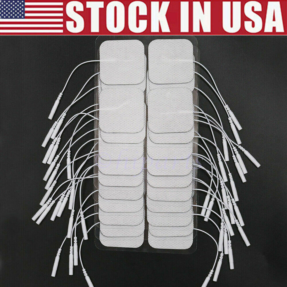 40 Pack Electrode Pads EMS Replacement Unit 7000 3000 2x2 Muscle Stimulator BULK Unbranded