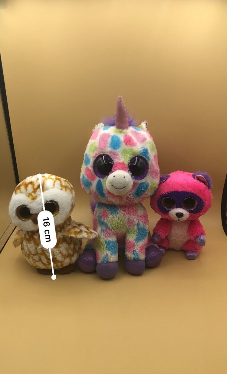 TY Beanie Toys Bundle Plush Kids Soft Stuffed Animal Doll Swoops Wishful Roxie Ty Does Not Apply - фотография #7