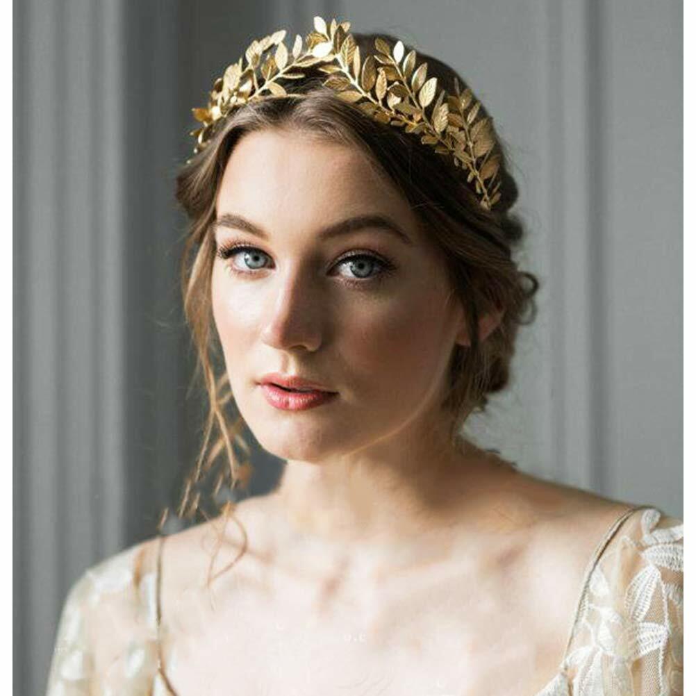 Greek Roman Bridal Wedding Headpiece Tiara Crown Bracelet Headband Cosplay LARP Без бренда - фотография #4