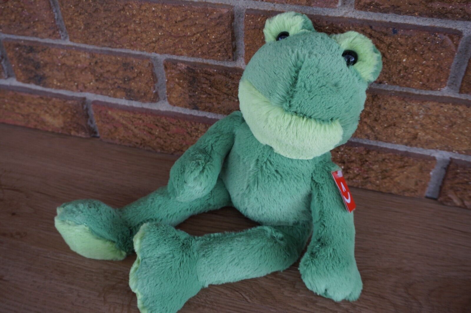 PLUSH Aurora ECO Friendly SILKY SOFT Green FROG 14" Stuffed Animal Doll Fernando Без бренда 31900 - фотография #2