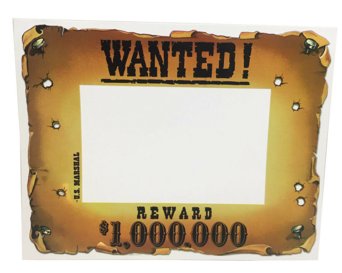 BOX OF 250  Wanted! Reward $1,000,000 4x6 inches Picture Frame Unbranded - фотография #2