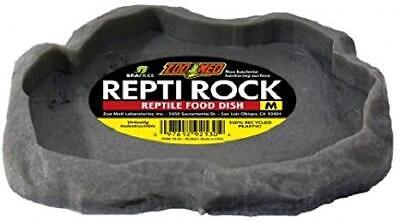 (2 Pack) Zoo Med Repti Rock Food Dish for Reptiles Medium Zoo Med FD-30