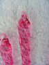 NEW 3" PINK Glass Icicles - Lot-12 Christmas Ornaments Glasswich