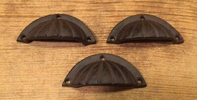 Antique Seashell Cast Iron Cup Shaped Cabinet Pulls (Set of Two) 0184-0034 Без бренда 0184-0034 - фотография #4