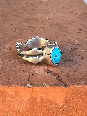 Beautiful Navajo Jagged Sterling Silver Kingman Turquoise Mesa Ring Без бренда Rings  Ring  Turquoise  29caf959-c9 - фотография #2