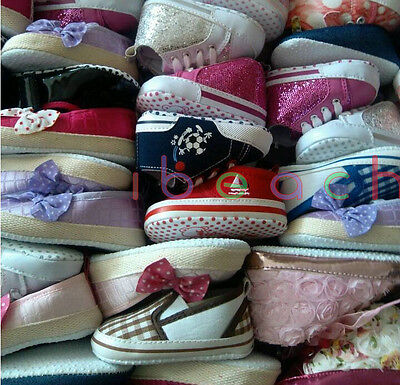 Wholesale Newborn to 18 Months Infant Baby Boy Girl Crib Shoes Free Shipping Без бренда